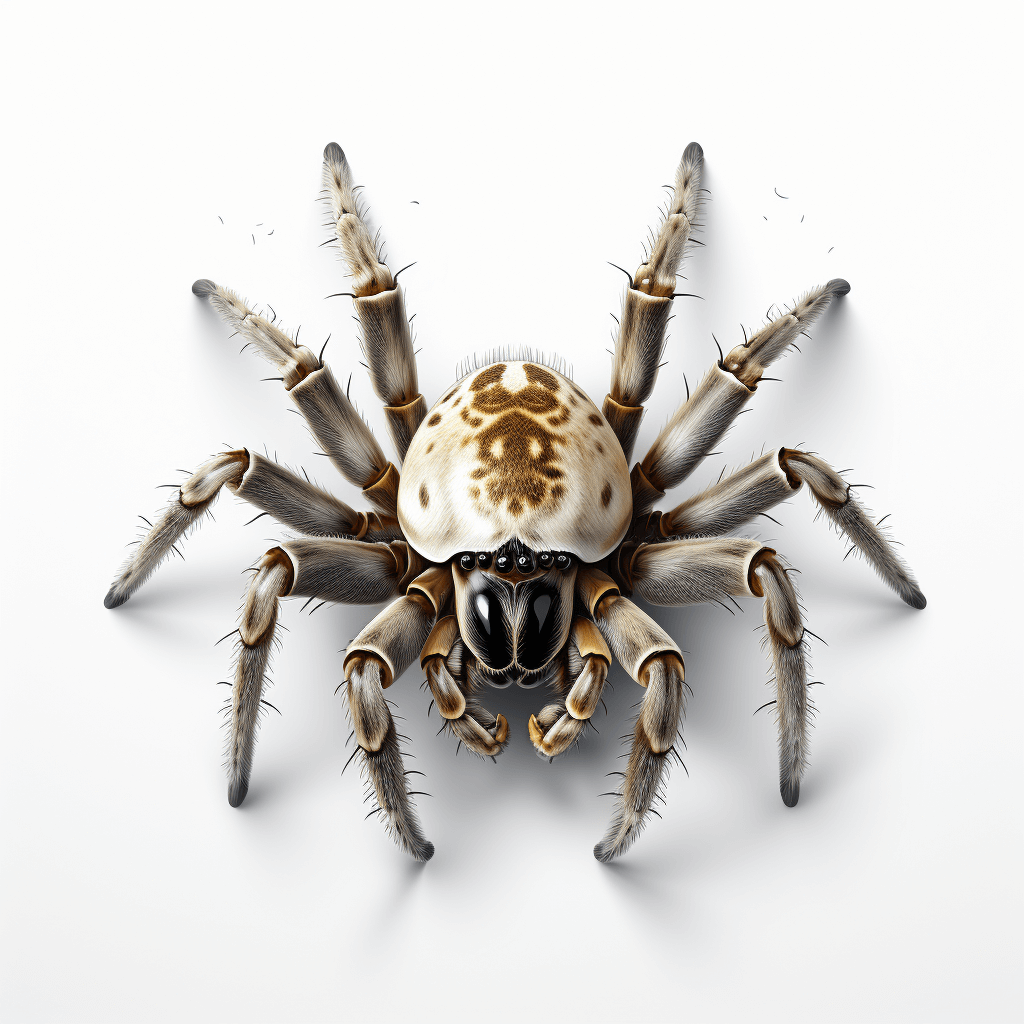 eight-legs-white-spider-in-3d